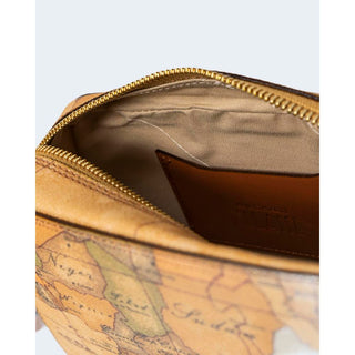 Beige Baumwollhandtasche