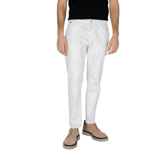 Weiße schmale Jeans aus Baumwolle