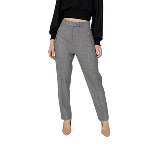 Pantalones de poliéster negros