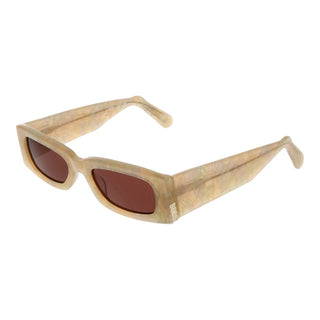 Gafas de sol beige de plástico