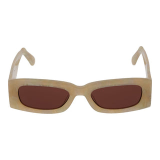 Gafas de sol beige de plástico