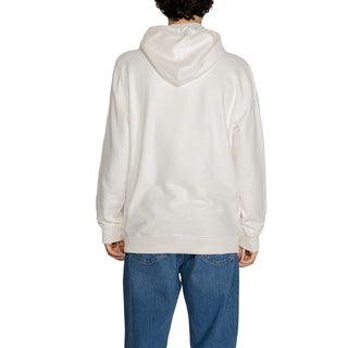 Weißer Baumwoll-Kapuzenpullover