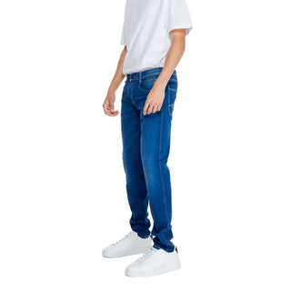 Blaue Relaxed Fit Jeans aus Baumwolle