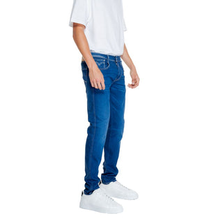 Blaue Relaxed Fit Jeans aus Baumwolle