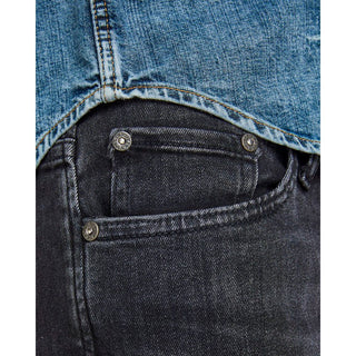 Jeans ajustados de algodón orgánico negro  