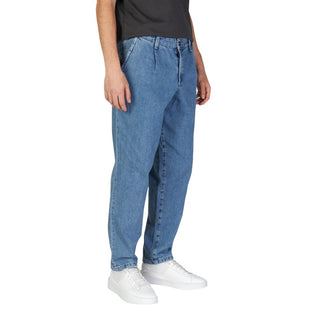 Blaue Relaxed Fit Jeans aus Baumwolle