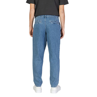 Blaue Relaxed Fit Jeans aus Baumwolle