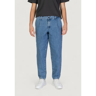 Blaue Relaxed Fit Jeans aus Baumwolle