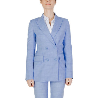 Blazer azul de viscosa