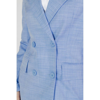 Blauer Viskose-Blazer