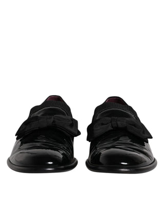 Schwarze Leder-Slipper Herren Elegante Anzugschuhe