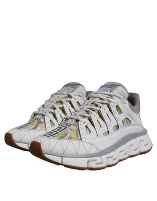 Weiße Trigreca Barocco Print Low Top Sneakers