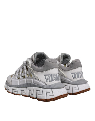 Weiße Trigreca Barocco Print Low Top Sneakers