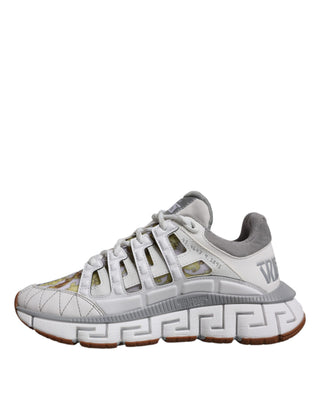 Weiße Trigreca Barocco Print Low Top Sneakers