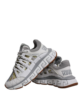 Weiße Trigreca Barocco Print Low Top Sneakers