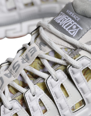 Weiße Trigreca Barocco Print Low Top Sneakers