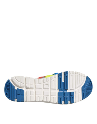 Zapatillas bajas multicolor de cuero y ante