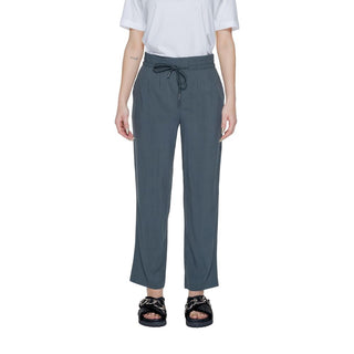 Green Viscose Casual Pants