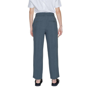 Green Viscose Casual Pants