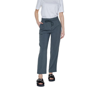 Green Viscose Casual Pants