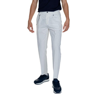 Pantalones casuales de algodón blanco