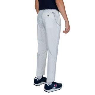Pantalones casuales de algodón blanco