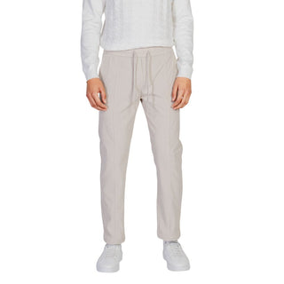 Beige Freizeithose aus Polyester