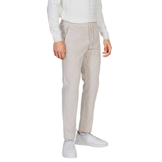 Beige Freizeithose aus Polyester