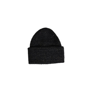 Gorra negra de poliéster reciclado (gorra de béisbol)  