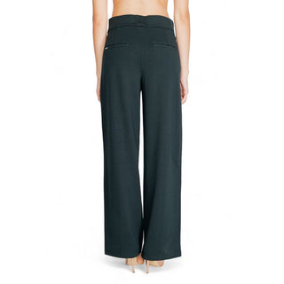 Green Viscose Flared Pants