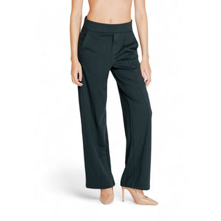 Green Viscose Flared Pants