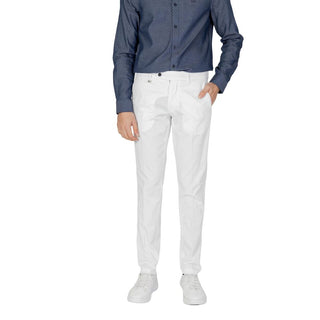 Beige Skinny-Hose aus Baumwolle