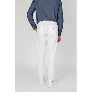 Beige Skinny-Hose aus Baumwolle