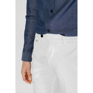Beige Skinny-Hose aus Baumwolle