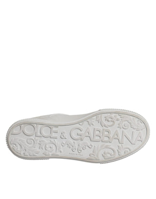 Weiße Miami Low-Top-Sneakers aus Leder