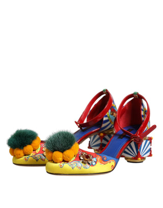 Sandalias multicolor Carretto con cristales y piel