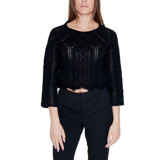 Schwarzes Baumwoll-Sweatshirt