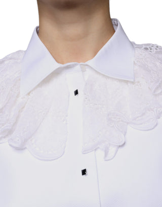 Vestido camisa blanca de algodón popelina