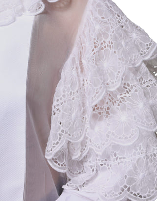 Vestido camisa blanca de algodón popelina