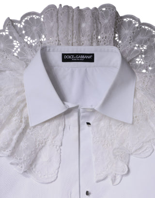 Vestido camisa blanca de algodón popelina