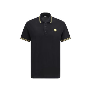 Polo de algodón negro