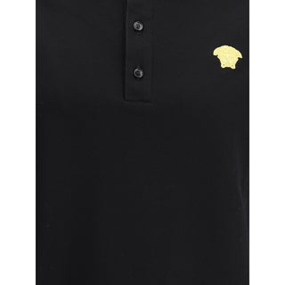 Polo de algodón negro