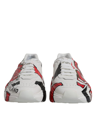 Weiße Daymaster handbemalte Turnschuhe Schuhe