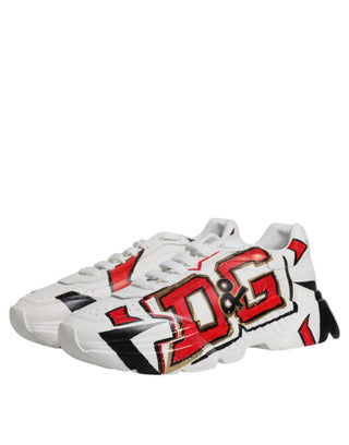 Weiße Daymaster handbemalte Turnschuhe Schuhe