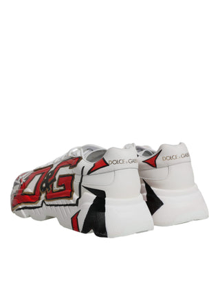 Weiße Daymaster handbemalte Turnschuhe Schuhe