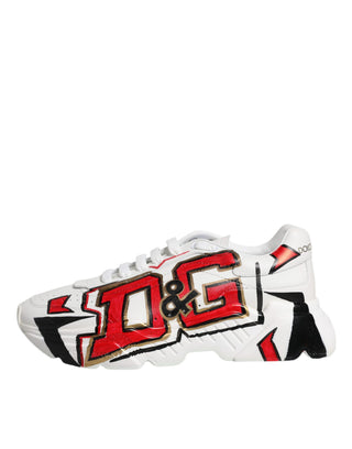 Weiße Daymaster handbemalte Turnschuhe Schuhe