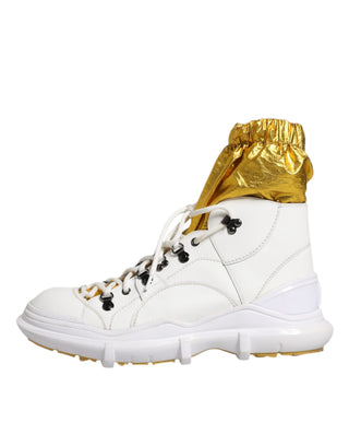 Weiße Nylon Galileo High Top Sneaker Schuhe