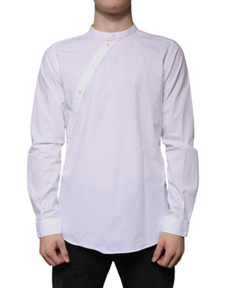 Weißes Slim Fit Martini-Hemd aus Baumwolle