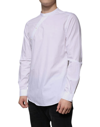 Weißes Slim Fit Martini-Hemd aus Baumwolle