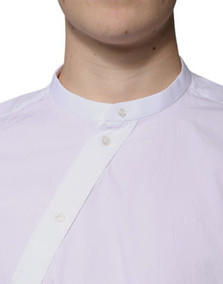 Weißes Slim Fit Martini-Hemd aus Baumwolle
